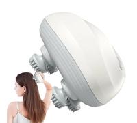 Multi-Functional Head Massager, Electric Scalp Scrubber, Cordless Handheld Brush, Stress Aid, Hair Cleaning Support, 13/12/10cm, for Shower