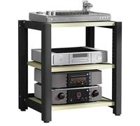 Multi-functional HIFI Speaker Rack Cabinet - Professional Audio Equipment Storage Thickened Structure for Stability & Durability Stylish White Maple Finish Perfect for Home & Studio Use