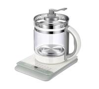 Multi-Functional High-Borosilicate Glass Tea Kettle - Fully Automatic Steaming & Simmering Home Appliance(Grayish white)