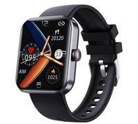 Multi Functional Intelligent Health Monitoring Watch With App, Ip67 Waterproof Black