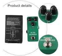 Multi Functional IRIN Guitar Effects Pedal Wah, Distortion, Overdrive, Delay, Reverb with Compact Portability (Green)