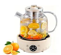 Multi-functional Kettle 1.8L, 500W Smart Health Tea Pot with 6 Functions, Scheduled Operation, Automatic Temperature Control Tea Maker for Making Tea, Boiling Water & Cooking Porridge