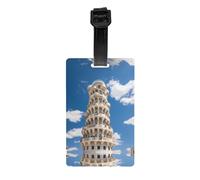 Multi-Functional Leaning Tower of Pisa Printed Luggage Tags Luggage Tag Hangers Suitable for Backpacks and Suitcases