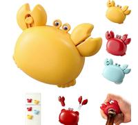 Multi Functional Magnetic Crab Can Opener, Crab Multifunctional Bottle Opener,Crab-Shaped 4-in-1 Multi Opener Tool,Bottle Opener,Crab Shape Kitchen Gadget for Fridge Decor (Yellow)