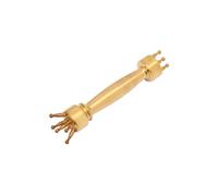 Multi-Functional Meridian Point Massager Stick for Pain Relief Muscle Relaxation, Brass, 1 Pcs
