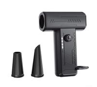 Multi Functional Mini For Turbo Fan with 130,000 RPM and LED Light, Great for Camping Activities (Black)
