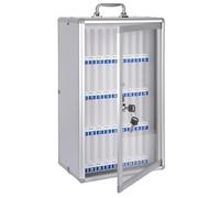 Multi-Functional Mobile Phone Storage Box - 12/24/36/48/60 Bits Classroom & Office Cell Phone Locker Silver Secure Charging Organizer for Schools & Companies