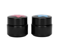 Multi - Functional Nail Art Glue Set, Rhinestones & Alloy Adhesive Gel, Removable Blue + Non - Removable Red Resin Gel, 10ml x 2pcs, for UV Gel Acrylic Nails