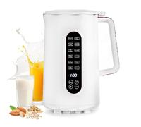 Multi-Functional Nut Milk Maker Machine, 42oz Soy-Milk Machine Maker with 10 Blades, 12 Function One-Touch Start, Top Glass Design, can Appointment Multiple Noise Reduction for Drinks Meals (White)