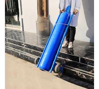 Multi-Functional Oxygen Cylinder Trolley, can Climb Stairs and Steps, Oxygen Trolley with 6 Wheels, Load Capacity 440lb, Suitable for Oxygen, nitrogen and A(