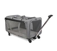 Multi-functional Pet Trolley Bag, Can Accommodate 2 Cats and 1 Dog, Portable Travel Breathable Pet Box, Oxford Fabric Material Three-purpose Design, Suitable for Cats and Dogs To Go Out/travel