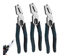 Multi-Functional Pliers: Your All-in-One Tool for Precision and Ease, Heavy Duty Interchangeable Wire Stripper, Crimping Tool, Cable Cutter, Portable Electrician Toolkit Set for Welding(3pcs)