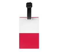 Multi-Functional Polish Flag Printed Luggage Tags Luggage Tag Hangers Suitable for Backpacks and Suitcases