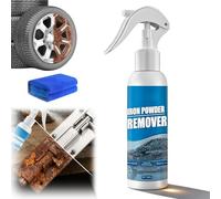 Multi-Functional Quick-Acting Rust Removal Spray, Eco-Friendly Rust Remover for Metal, Garden Tools & Cars, Professional Iron Powder Remover, Safe on Paint & Chains, 100ml (1)
