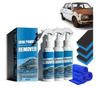 Multi-functional Quick-acting Rust Removal Spraym, Portable Rust Remover Spray for Metal,Fast-Acting Formula, Leave A Primed Surface Ready to Paint, for Metal, Car, Tools (100ml 3PCS)