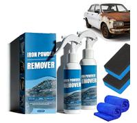 Multi-functional Quick-acting Rust Removal Spraym, Portable Rust Remover Spray for Metal,Fast-Acting Formula, Leave A Primed Surface Ready to Paint, for Metal, Car, Tools (100ml 2PCS)