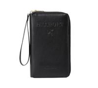 Multi-Functional RFID Passport Wallet, RFID Passport Holder for Wallet, Essential Travel Anti-Theft Wallet Storage Case, Anti-Theft Protective Case, Black, Modern