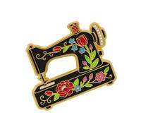 Multi Functional Sewing Machine Brooch Creative Zincs Alloy Materials Lapel Pin Fashion Statement Accessories Holiday Brooch