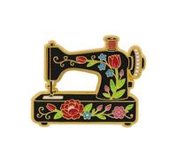 Multi Functional Sewing Machine Brooch Creative Zincs Alloy Materials Lapel Pin Fashion Statement Accessories Easy Brooch