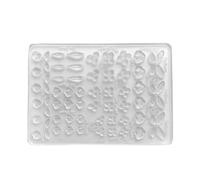 Multi Functional Silicone Mold for 3D Embossed Butterfly and Leaves Patterns for Nails Decorations Resin and Craft Projects Thin Silicone