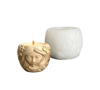 Multi Functional Silicone Mold for Resin Cement Embossed Planter Pen Holder Jewelry Storage Container Project Girl Planter Cement Concrete Mold