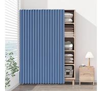 Multi-Functional Sliding Doors for Cabinets Wardrobes & Washing Machines - Dark Blue - 80cm Wide x 220cm High - Perfect for Doorless Spaces Stylish & Space-Saving Design