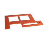 Multi-functional Slotting Jig, 86 Switch Template, Woodworking Positioning Tool for Handle Holes and Cabinet Poles, Precision Aluminum Alloy Guide for Electricians(PC model)