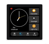 Multi-functional Smart Wall Switch, Home Smart Control Panel, for TUYA WIFI 4 Inch Touch Screen Smart Scene Wall Switch Hub For-Zigbee(A)