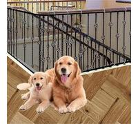 Multi-Functional Stair Safety Barrier Net - Custom Fit Rope & Tie Fencing for Baby, Dog, Cat & Toy Security(Black,300-90CM)
