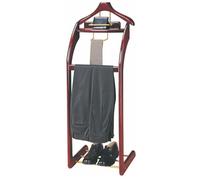 Multi-Functional Suit Stand with Shoe Rack and Pants Pole, Easy to Assemble Silent Servant Hanger for Corridor and Changing Rooms, 46x35x115cm