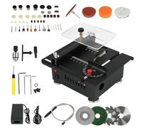 Multi-Functional Table Saw,maxant Mini Table Saw 100W Hobby Bench Saw for Woodworking with Blade Flexible Shaft and More Accessories Mini Desktop Electric Saw for Crafts DIY Handmade Wooden (TWH123)