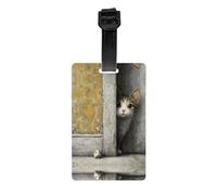 Multi-Functional The Joy of cat and Mouse Printed Luggage Tags Luggage Tag Hangers Suitable for Backpacks and Suitcases
