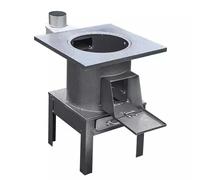 Multi-Functional Thickened Iron Rural Heating Stove, Wood Burning Stove with Chimney, for Indoor Heating Applicable to Tent Indoor Villa Shelter