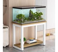 Multi-functional Tropical Fish Tank Stand, Double-layer Steel Frame, Waterproof & Rustproof, Durable Rack for Home & Office Storage, Reinforced Load-bearing Shelf