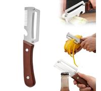 Multi-Functional Vegetable Peeler, 2026 New Stainless Steel Vegetable Peeler, Ergonomic Potato Peeler & Fruit Slicer, Sharp Blade Easy Grip Kitchen Tool for Carrot, Apple, Kiwi, Orange (1Pcs)