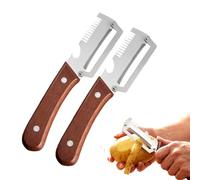 Multi-Functional Vegetable Peeler, 2026 Upgarde Stainless Steel Vegetable Peeler, Ergonomic Potato Peeler & Fruit Slicer, Sharp Blade Easy Grip Kitchen Tool for Carrot, Apple, Kiwi (2Pcs)