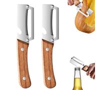 Multi-Functional Vegetable Peeler for Kitchen, 2 in 1 Multi Functional Vegetable Peeler, with Stainless Steel Blade and Bottle Opener, for Fruit Veggie Pumpkin (2PCS)