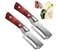 Multi-Functional Vegetable Peeler for Kitchen, Stainless Steel Fruit and Vegetable Peeler with Wooden Handle, Portable Kitchen Peelers for Fruit, Apple, Potato, Pumpkin, Papaya (2PC)