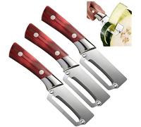 Multi-Functional Vegetable Peeler for Kitchen, Stainless Steel Fruit and Vegetable Peeler with Wooden Handle, Portable Kitchen Peelers for Fruit, Apple, Potato, Pumpkin, Papaya (3PC)