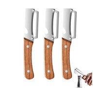 Multi-Functional Vegetable Peeler for Kitchen, Thickened Stainless Steel Peeler, Non-Slip Wooden Handle Fruit Peeler with Bottle Opener, Premium Kitchen Tool for Apple Potato Pumpkin Papaya (3)