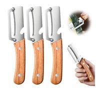 Multi Functional Vegetable Peeler for Kitchen, Ultra Sharp Stainless Steel Veggie, Fruit, Carrot, Orange & Potato Peeler with Ergonomic Handle, Julienne Peeler & Bottle Opener, Fruit Peeler (3pcs)