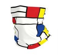 Multi functional winter warm scarf,Piet Mondrian Minimalist De Stijl Bandana Neck Gaiter Face Scarf Cover Men Women Headwear Tube Balaclava