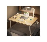 Multi-Functional Wooden Lap Desk with Integrated Lamp - 27.56" x 19" Portable Laptop Bed Tray Table for Work, Study, and Relaxing at Home