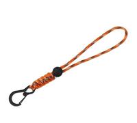 Multi Functional Woven Rope Buckle Keychain, Wear-Resistant Parachute Cord Water Bottle Hook(orange-long style 2)