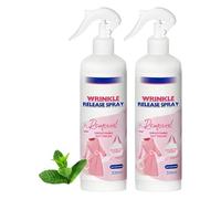 Multi Functional Wrinkle Release Spray, Wrinkle Releaser and Refresher Fabric Spray,Anti wrinkle spray,Anti crease spray,No Iron Wrinkles Remover Sprays for Clothing (2PC, 300ml)