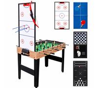 Multi-game table: foosball, air hockey, table tennis, poker - 10-in-1