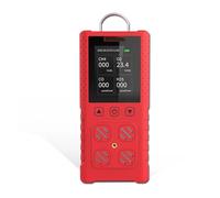 Multi Gas Detector, O2/H2S/CO/LEL Multi Gas Detector 4 in 1 Meter Oxygen Hydrogen Sulfide Carbon Monoxide Combustible Leak