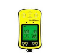 Multi Gas Monitor Handheld Gas Detector Oxygen O2 Hydrothion H2S Carbon Monoxide CO Combustible Gas 4 In 1 Gas Analyzer for Office & Workshop,