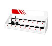 Multi-Grid Handheld Walkie Talkie Storage Rack Holder, Desktop Two Way Radio Charging Station Organizer, Heavy Duty Charging Dock Stand for Construction