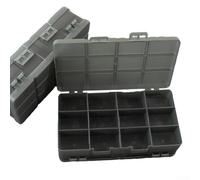 Multi-Grid Slots Tool Case Storage Box with Adjustable Compartments for Screws, Jewelry and Craft Supplies Organizer, Transparent Plastic Construction with(24 grids)